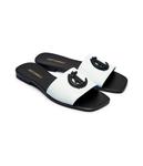 Кожаные тапочки Just Cavalli, белый - фото 3