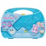 Aquabeads, Набор бус с чемоданчиком, синий, 900 шт. - фото