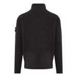 Куртка logo patch zip-up jacket 'black' Stone Island, черный - фото 2