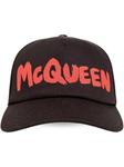 Бейсболка с логотипом Alexander McQueen, черный - фото