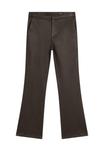 Брюки Massimo Dutti FLARE FIT CROPPED, Mottled Dark Brown - фото 5