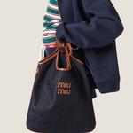 MIU MIU Джинсовая сумка-шоппер - фото 6