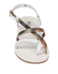 Сандалии Pollini, платиновый - фото 4