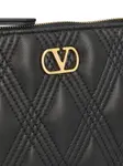 Стеганый клатч с логотипом Valentino Garavani, черный - фото 4