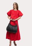 Блуза Marks & Spencer BUBBLE HEM PUFF SLEEVE, Red - фото 2