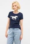 Футболка с принтом Mustang, темно-синий - фото 3