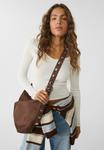Сумка кросс-боди Stradivarius WITH STRAP DETAIL , Brown - фото