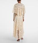 Платье миди из кружева Memento Zimmermann, кремовый - фото 3