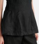 Льняной топ Melia Faithfull, черный - фото 5