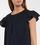 Льняной топ Ирен Velvet, темно-синий - фото 5