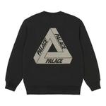 Свитер fw21 slub crew sweater 'black' Palace, черный - фото