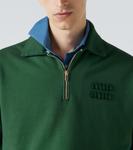 Хлопковый джерси свитшот с логотипом Miu Miu, Verde - фото 6