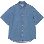 Лукас короткий рукав джинсовая рубашка Carhartt WIP, синий - фото