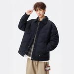 Пуховик Unisex Lapel Thickened Down Jacket ZIAREL, черный with removable logo - фото 5