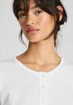Топ GAI+LISVA IDA HENLEY TEE , White/White - фото 5