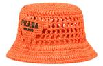 PRADA Рафия ведро, Orange - фото
