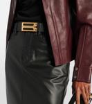 Кожаный ремень Victoria Beckham, черный - фото 2