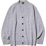 UNIQLO Джемпер унисекс серый - фото