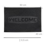 Коврик Relaxdays, 60x40 см, черный - фото 3