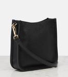 Миниатюрная кожаная сумка через плечо Prada, черный - фото 4