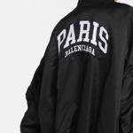 Куртка paris varsity jacket 'black' Balenciaga, черный - фото 2