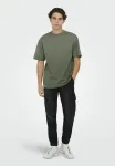 Onsfred life rlx ss tee noos basic tshirt Only & Sons, Castor Gray - фото 2