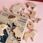 Деревянные фигурки лесных животных - 14 элементов. Bajo - фото