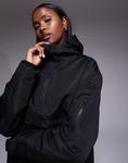 Лыжная куртка Threadbare с капюшоном, черная - фото 2