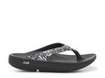 Сандалии OOFOS OOLala Flip Flop, Black/Grey Camo Print - фото 5