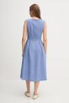 Льняное платье Oui, синий - фото 3