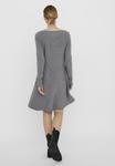 Платье Vero Moda MINI U-BOOT AUSSCHNITT, Medium Grey Melange/Dark Grey - фото 2