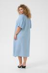 Платье KAFFE CURVE Pico Solid, светло-голубой - фото 7