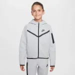 Толстовка для девочек Nike Sportswear Tech Fleece, серый - фото