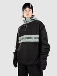 Анорак Horsefeathers Gordie Anorak, black/iceberg green - фото