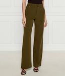 Брюки Regular fit Pinko, хаки - фото 3