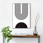 Картина с рамкой Reinders Abstrakt I, черно-белый - фото 2