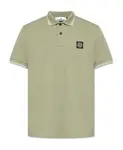 Поло с логотипом Stone Island, зеленый - фото