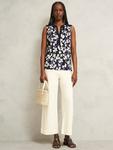 Топ Nadine с цветочным принтом Hobbs, Navy/Ivory - фото 5
