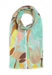 Шарф с цветочным рисунком Fraas, Powder Mint - фото