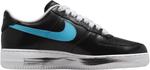 Кроссовки Nike Unisex Air Force 1 07, Black/New Emerald-Pinkfire Ii - фото 2