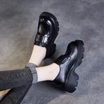 Devanro Коричнево-черные женские лоферы, цвет Black - фото 2