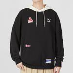 Толстовка team badge hoodie 'black' Puma, черный - фото 3