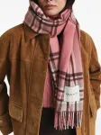 Шерстяной шарф в клетку Gant, розовый - фото 3