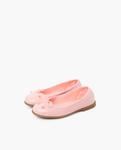 Лаковые балетки для девочки с карамельным полом Pisamonas, розовый - фото 3