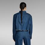 Куртка G-Star Relaxed Cropped Cutoff denim, синий - фото 2