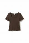 Футболка Noella Basic T-shirt, Chocolate/Brown - фото 5