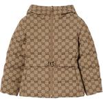 GUCCI Утепленная куртка SS25 Camel Kids' - фото 3