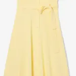 LACOSTE Желтое женское платье с короткими рукавами - фото 4