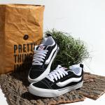 Knu Skool Black White Vans, черно-белая - фото 7