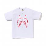 Футболка Bape Abc Camo Shark Silver Zip Tee A BATHING APE, бело-розовая - фото 7